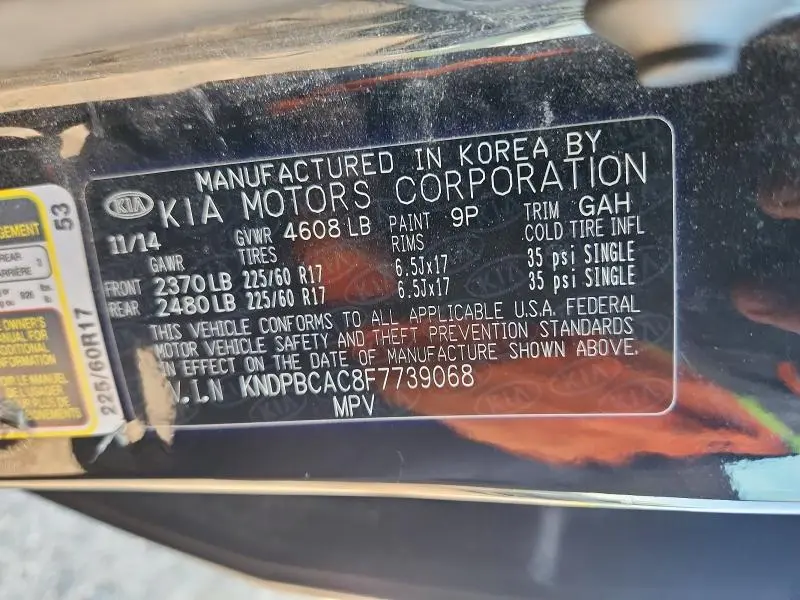 2015 KIA SPORTAGE LX  