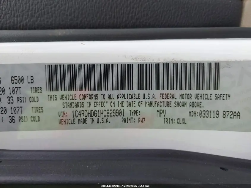 2017 DODGE DURANGO GT RWD