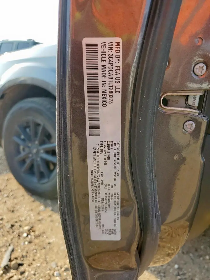 2020 DODGE JOURNEY SE  