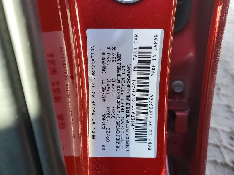 2024 MAZDA 3 SELECT SPORT  