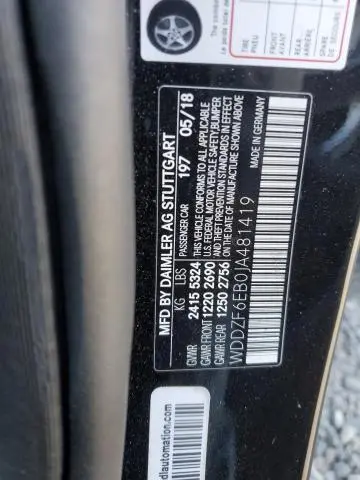 2018 MERCEDES-BENZ E 43 4MATIC AMG  