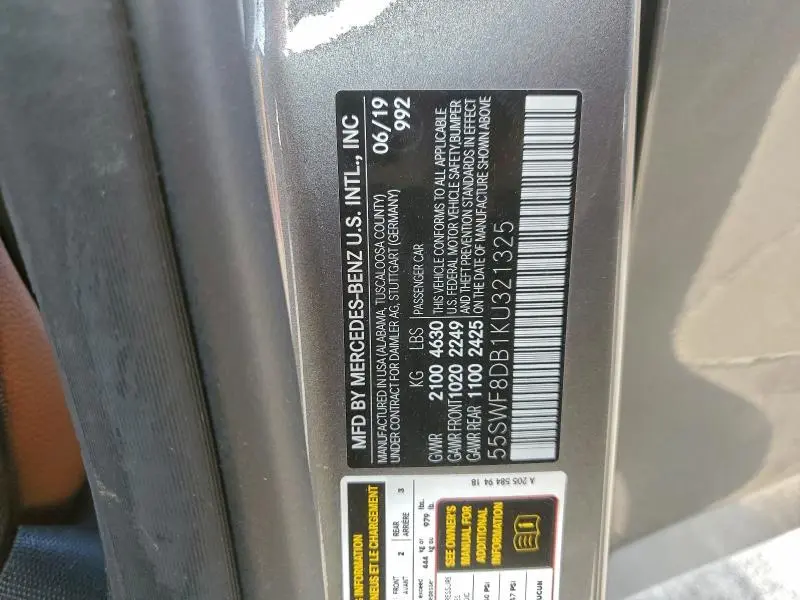 2019 MERCEDES-BENZ C 300  