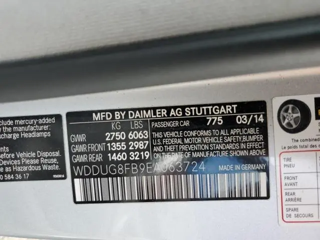 2014 MERCEDES-BENZ S 550 4MATIC  