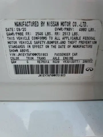 2021 INFINITI Q50 PURE