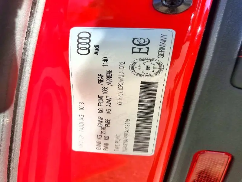 2019 AUDI A4 PREMIUM PLUS  