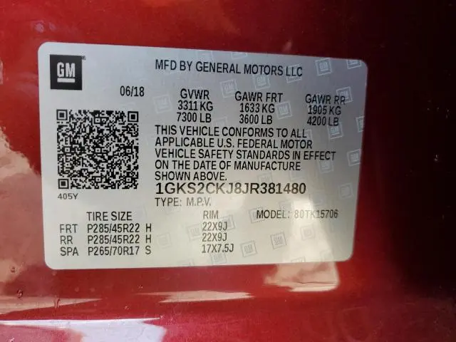 2018 GMC YUKON DENALI  