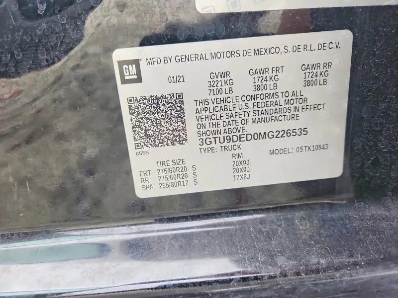 2021 GMC SIERRA K1500 SLT  