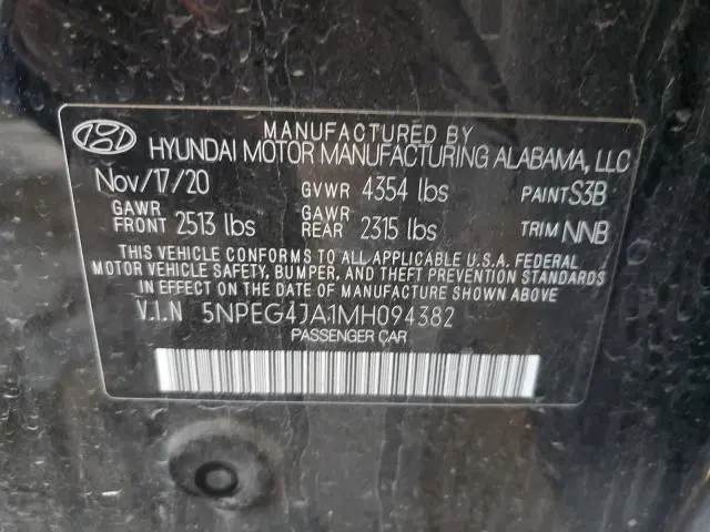 2021 HYUNDAI SONATA SE  