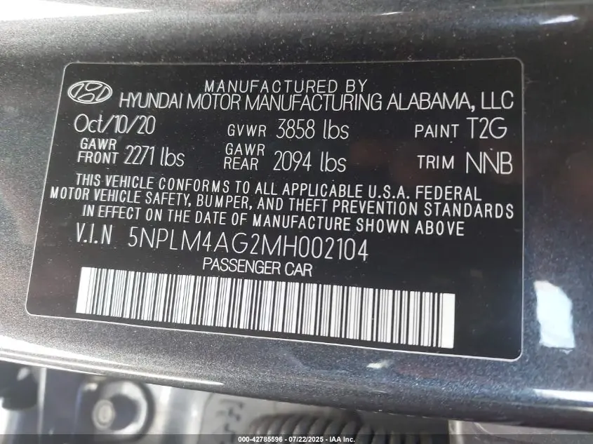 2021 HYUNDAI ELANTRA SEL