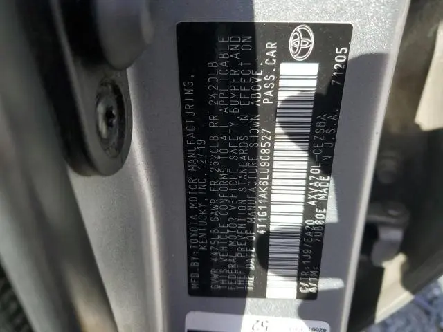 2020 TOYOTA CAMRY SE  