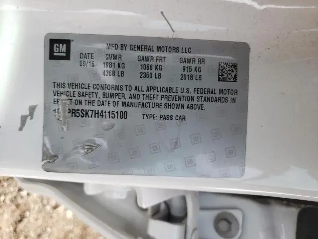 2017 BUICK VERANO SPORT TOURING  