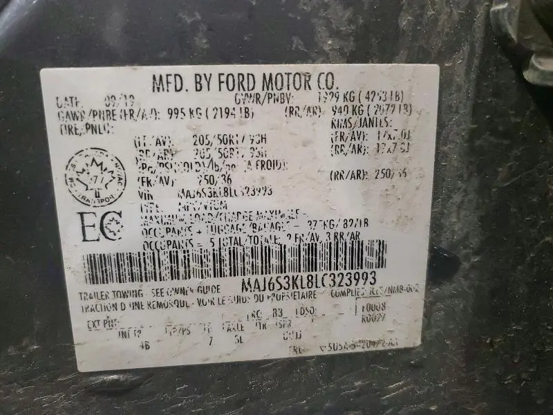 2020 FORD ECOSPORT TITANIUM  