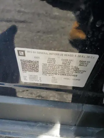 2021 CHEVROLET EQUINOX LS  