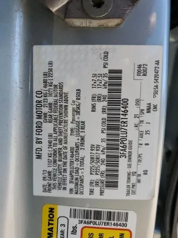 2014 FORD FUSION SE HYBRID  