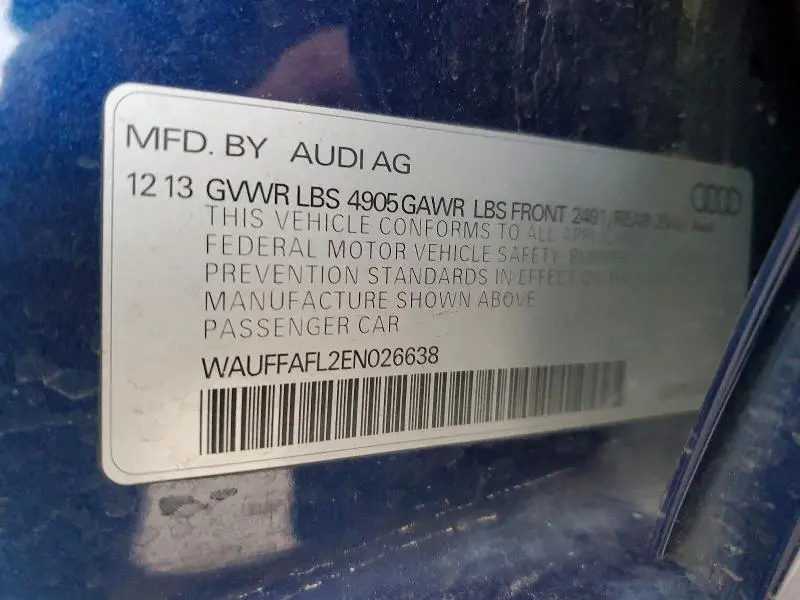 2014 AUDI A4 PREMIUM PLUS  