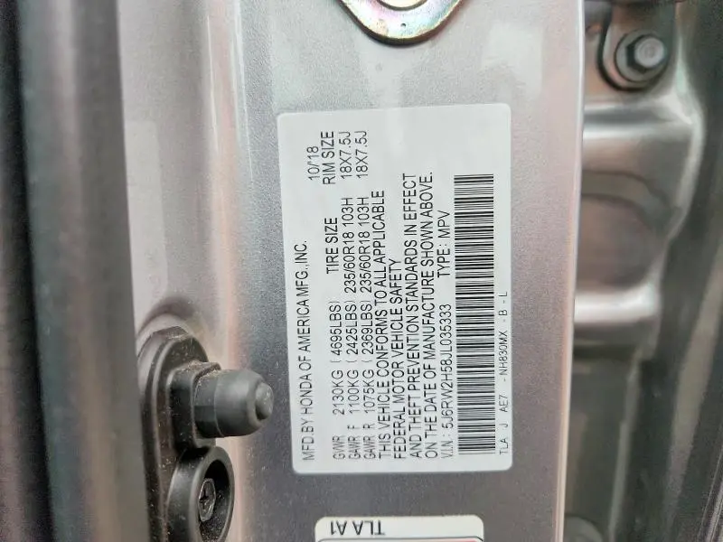 2018 HONDA CR-V EX  