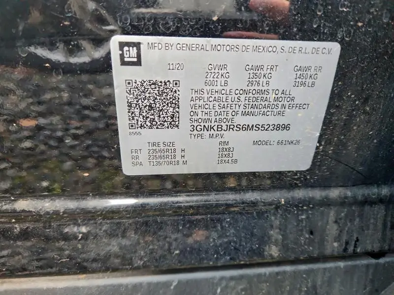 2021 CHEVROLET BLAZER 3LT  