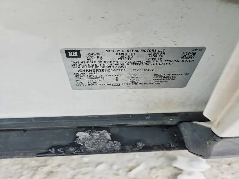 2017 CADILLAC XT5 LUXURY  