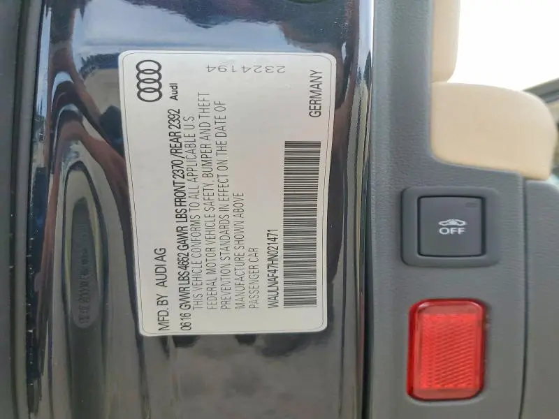 2017 AUDI A4 PREMIUM PLUS  