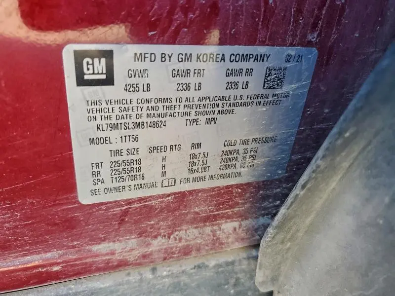 2021 CHEVROLET TRAILBLAZER RS  