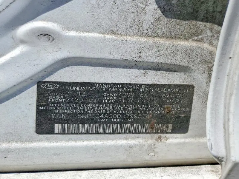 2013 HYUNDAI SONATA SE  
