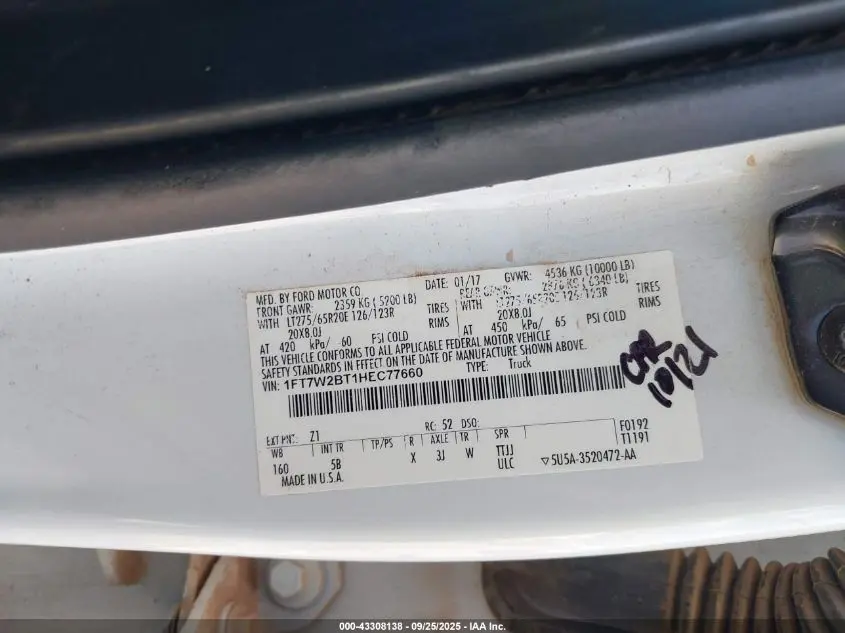 2017 FORD F-250 LARIAT