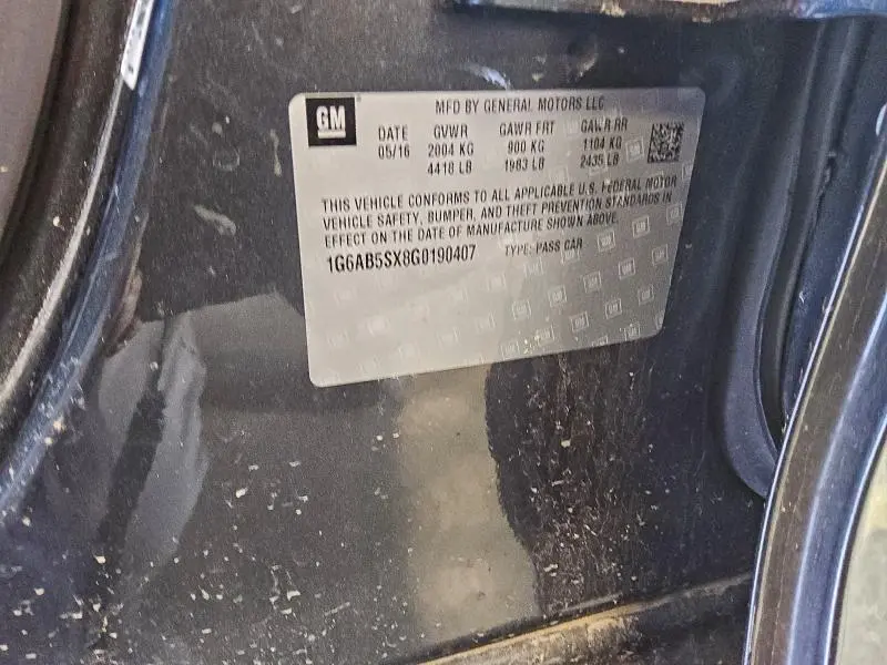 2016 CADILLAC ATS LUXURY  