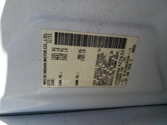 2016 NISSAN MAXIMA 3.5S  