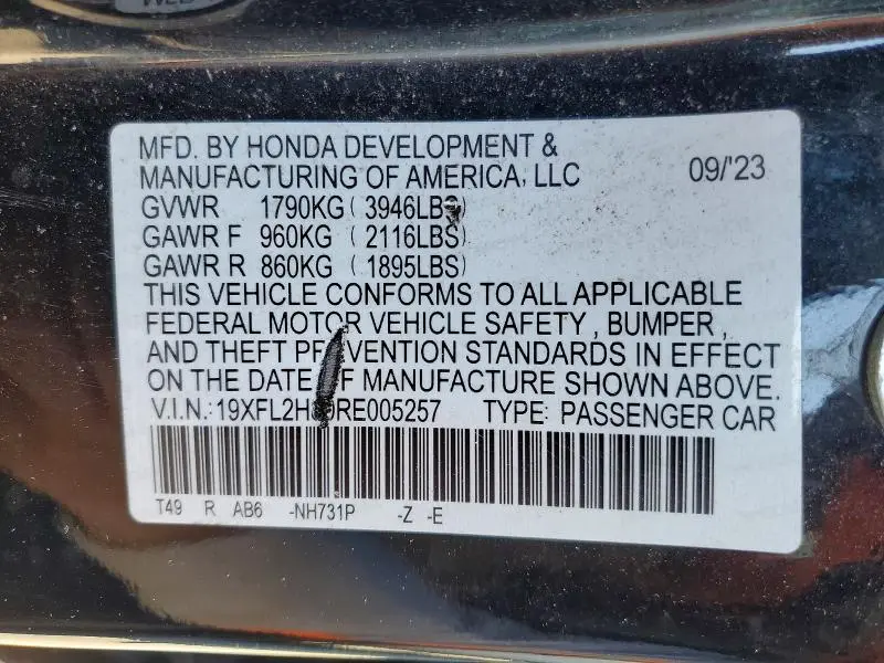 2024 HONDA CIVIC SPORT  