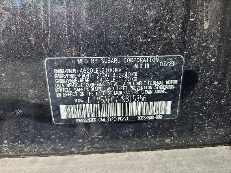 2023 SUBARU WRX PREMIUM  
