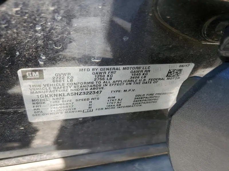 2017 GMC ACADIA SLE  