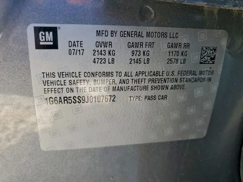 2018 CADILLAC CTS LUXURY  