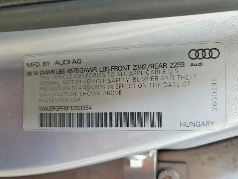 2015 AUDI A3 PREMIUM PLUS  