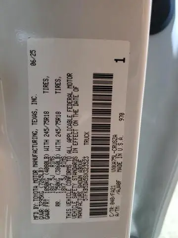 2025 TOYOTA TUNDRA DOUBLE CAB SR  