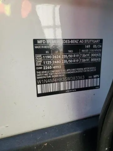 2025 MERCEDES-BENZ GLB 250 4MATIC  