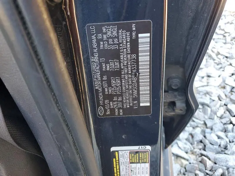 2010 HYUNDAI SANTA FE GLS  