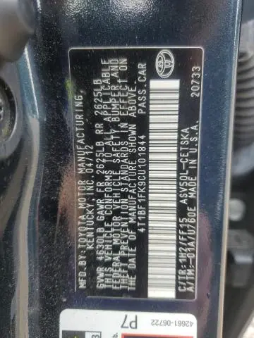 2012 TOYOTA CAMRY BASE  