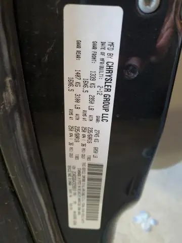 2012 DODGE GRAND CARAVAN SE  
