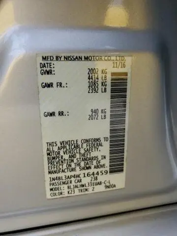 2017 NISSAN ALTIMA 3.5SL  