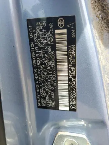 2012 TOYOTA YARIS   