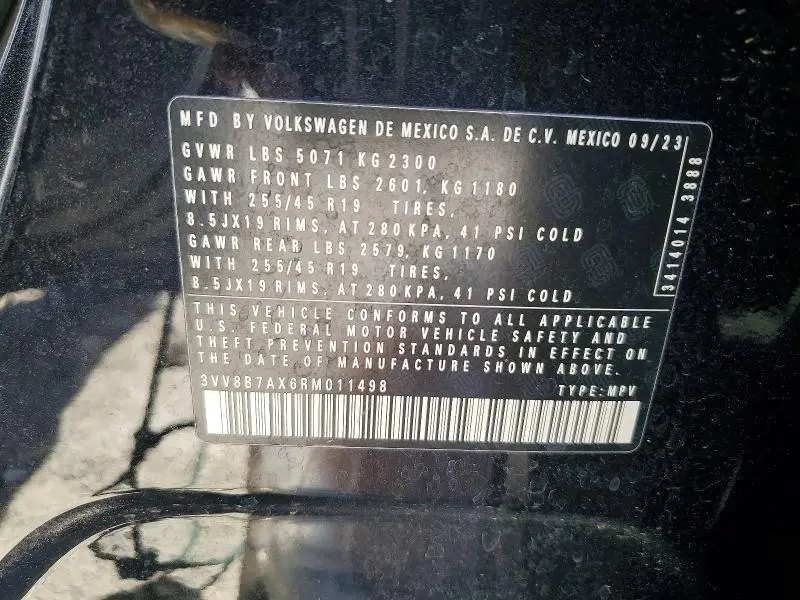 2024 VOLKSWAGEN TIGUAN SE R-LINE BLACK  