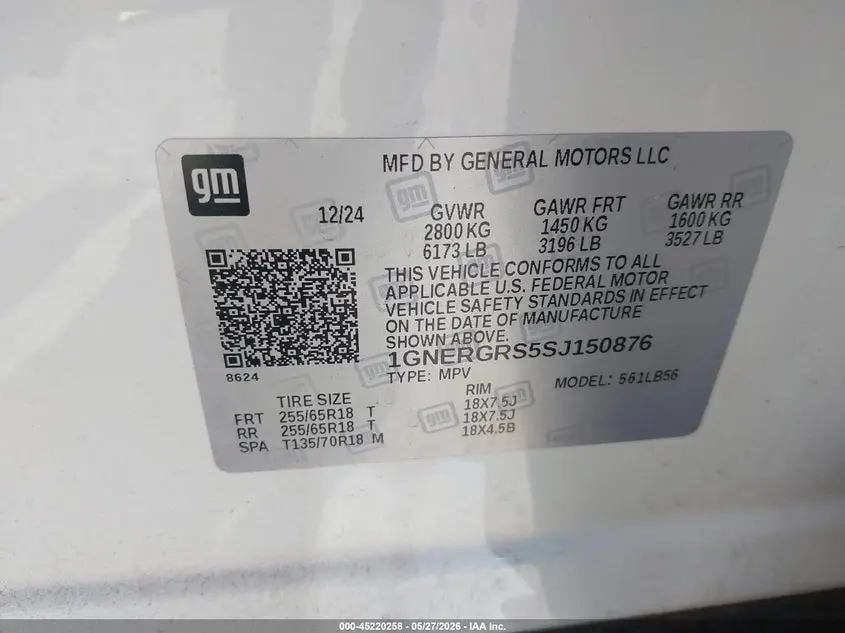 2025 CHEVROLET TRAVERSE FWD LT