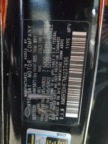 2021 HYUNDAI PALISADE LIMITED  