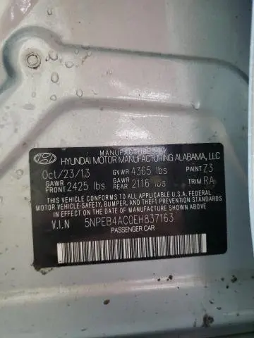 2014 HYUNDAI SONATA GLS  