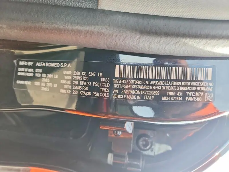 2019 ALFA ROMEO STELVIO TI  