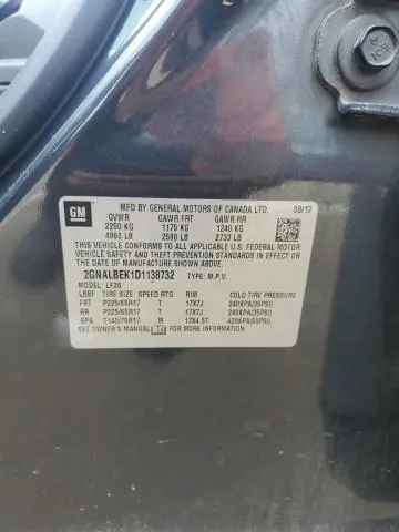 2013 CHEVROLET EQUINOX LS  