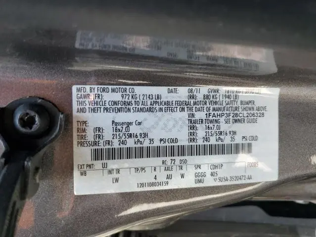 2012 FORD FOCUS SE  