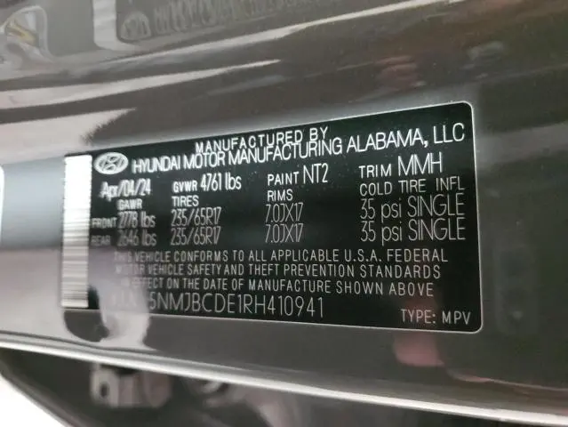 2024 HYUNDAI TUCSON SEL  