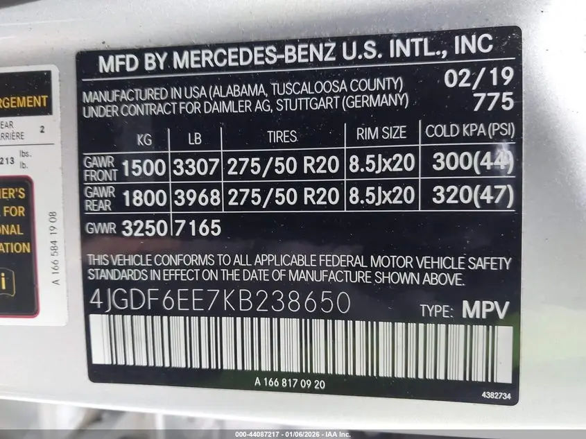 2019 MERCEDES-BENZ GLS 450 4MATIC