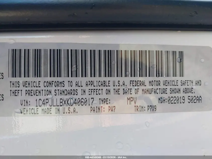 2019 JEEP CHEROKEE LATITUDE PLUS